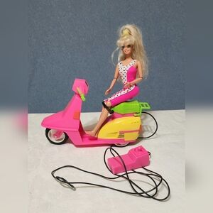 Vintage 1984 Maritus Industries scooter with Barbie